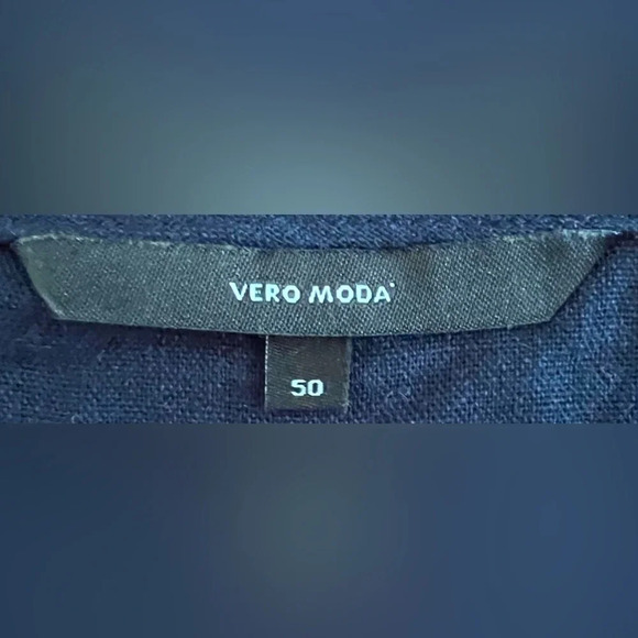 Women's Vero Moda Navy Blue Button-Up Dress - Picture 3 of 4